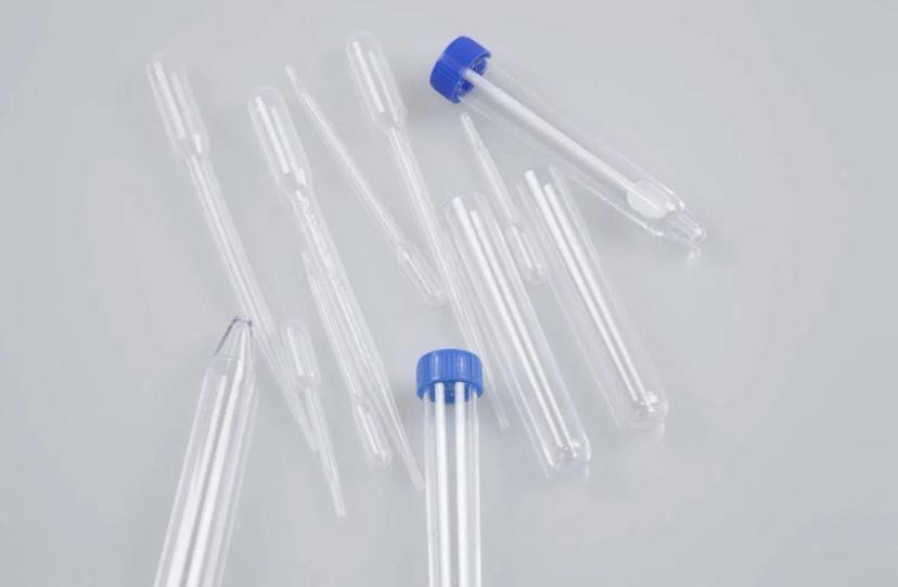 Micro-pipettes de transfert Pasteur en plastique compressibles avec bande de goutteurs 10µl 15µl 20µl