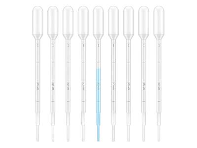 Micropipettes de transfert de liquide de laboratoire 149mm 5ml à volume réglable pipette de transfert Pasteur
